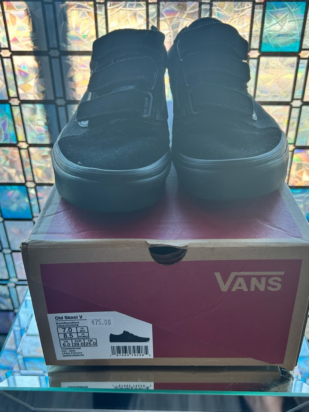 Vans Old Skool V Black Velcro Men's Sneakers